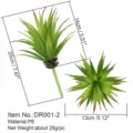 Pianta succulenta verde artificiale testa di fiore accessori floreali fai da te decorazione - DR001-2
