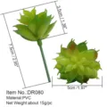 Pianta succulenta finta in PVC fiore artificiale decorazione casa giardino fai da te. - DR080