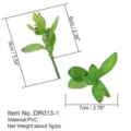 Pianta succulenta artificiale serie verde testa di fiore materiale DIY PVC leggero durable - DR013-1