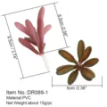 Pianta succulenta artificiale in PVC finto fiore decorazione murale set nuovo - DR089-1