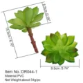 Pianta succulenta artificiale testa di fiore verde materiale PVC decorazione casa - DR044-1