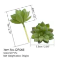 Planta suculenta artificial verde miniatura bonsái decoración de escritorio cabeza de flor - Planta Suculenta (DR065)