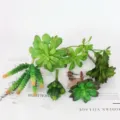 Set de plantas suculentas artificiales pared verde bricolaje decoracion hogar mini modelo - TA09