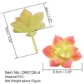 Künstlicher Sukkulenten Blumenkopf Simulationspflanze Heimdekoration PVC Material 8.5cm - Simulierter Sukkulenten Falscher Blumenkopf (DR0126-4)