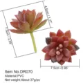Planta suculenta artificial flor falsa mini maceta adorno de escritorio hogar. - Planta Suculenta (DR070)