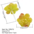 Cabeza de flor suculenta artificial planta PVC bonsái en miniatura accesorio - Planta Suculenta (DR072)