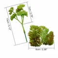 Pianta grassa artificiale verde testa di fiore decorazione murale PVC leggero 8g - DR050-3
