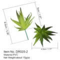 Testa di pianta succulenta artificiale in PVC verde pianta finta per decorazione DIY. - DR025-2