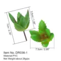 Pianta succulenta artificiale PVC mini in vaso composizione floreale decorazione pianta - DR036-1