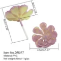 Artificial succulent flower head, PVC material, miniature bonsai DIY decoration. - DR077