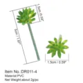 Pianta succulenta artificiale in PVC, dimensioni compatte per progetti decorativi fai da te. - DR011-4
