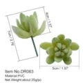 Artificial Succulent Plant PVC Fake Greenery Home Decor Miniature Floral Craft - DR063