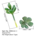 Artificial succulent plant faux green leaves PVC material home decor DIY craft accessory - DR0141-1