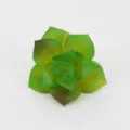 Artificial succulent plant fake flower head green flocked DIY plant wall decor accessory - DR079