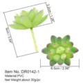 Künstliche Sukkulente PVC Material grüne Topfpflanze künstliche Blume Dekoration - Simulierte Sukkulente (DR0142-1)