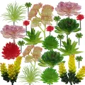Plantas suculentas artificiales plantas falsas pared DIY set para decoracion de hogar - TA28-1