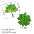 Pianta grassa artificiale testa PVC verde per fai da te decorazione casa accessorio variante - DR009-1