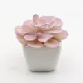 Mini artificial succulent plant in white ceramic pot for home decor and desktop decoration. - PA02-17 Style