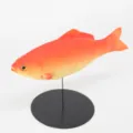 Modelo de pez dorado de simulación en PU para acuario, decoración y juguete de gatos - Pez Dorado Rojo (Y022-2)