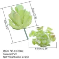 Artificial succulent plant flower head PVC green home decoration craft DIY miniature model - DR069