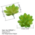 Artificial succulent plant PVC DIY accessory green potted decoration craft flower head part - DR087