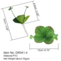 Testa di pianta succulenta artificiale verde PVC fai da te accessorio floreale - DR041-4