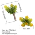 Testa di fiore succulenta artificiale PVC verde fai-da-te decorazione casa accessorio - DR052-1