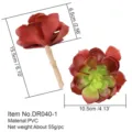 Pianta succulenta artificiale finto fiore accessorio per composizione decorazione murale casa - DR040-1