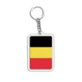 Acryl nationale vlag sleutelhanger, 2D plat Wereldbeker souvenir voor voetbalfans. - Driekleurige Vlag