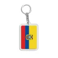 Ecuador vlag acryl sleutelhanger 2d plat souvenir metalen ring tas hanger cadeau accessoire - Ecuador Vlag