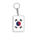 Zuid-Korea vlag acryl sleutelhanger 2D platte nationale vlag souvenir hanger tas bedel - Koreaanse Vlag