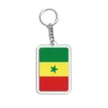 Senegal vlag acryl sleutelhanger 2026 wereldkampioenschap voetbal souvenir metalen ring - Senegalese vlag