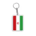Acryl sleutelhanger met nationale vlag van Iran detail souvenir wereldbeker accessoire - Iraanse Vlag