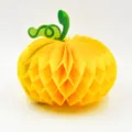 Halloween zucca gialla di carta a nido d'ape decorazione per feste appesa casa - Palla a Nido d'Ape di Zucca Gialla