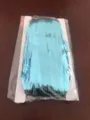 Blue foil fringe curtain for party backdrop, shiny tinsel door curtain decorations. - 1m Wide, 3m High / Light Blue