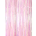 Thickened iridescent foil fringe curtains for wedding party backdrop and stage decor. - Rainbow Film