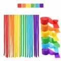 Regenbogen Krepppapier Luftschlangen Rollen für Party Hochzeit Geburtstag Feier Dekoration - Regenbogen 6 Rollen Große Krepppapier Set
