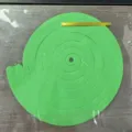 Grüne Papier Spirale Hängende Dekoration Party Decke Luftschlangen für Geburtstag - Sattes Grün