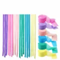 Macaron Krepppapier Luftschlangen Party Dekoration Rollen, 4.5cm x 25m buntes Bastelpapier für Geburtstag. - Makronen 6 Rollen Große Krepppapier Set