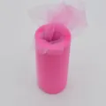Bright pink tulle fabric roll for tutu skirts, party decorations, and wedding dessert tables. - Rose Red
