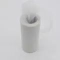 White tulle fabric roll for DIY tutu skirts, wedding party table decorations, and crafts - Light Gray