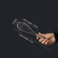 Stainless steel wire whisk manual egg beater kitchen baking tool balloon whisk for cooking - 27CM Stainless Steel Egg Whisk 10 Inch (6 Wires)