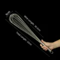 Stainless steel wire whisk manual kitchen egg beater tool with size specifications variant - 304 Stainless Steel Egg Whisk 52CM 20 Inch (Thickened 8 Wires)