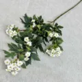 Falscher Kalanchoe Blumen Zweig, künstliche Blumen Dekoration für Zuhause Hochzeit Fotografie weiss - Hellrosa