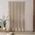Handgemachter Makramee Fadenvorhang mit Holzperlen, boho Türvorhang für schöne Raumdekoration. - 100x200CM