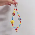 Catena per telefono con perline colorate stile dopamina ciondolo borsa simpatico - Ciondolo Stella Mela / Multicolore