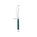 Stainless steel dessert knife with acrylic bamboo handle, 16.5cm length specification. - Blue - Butter Knife