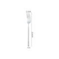 Durable stainless steel dinner fork with elegant hammered handle design, length 18.8cm. - Dessert Fork (304 Steel Mirror)