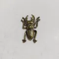 Figurine Scarabée en Laiton Démo Bureau Insecte Mignon Animal de Thé Cuivre Cadeau - Scarabée