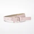 Pink star buckle kids belt, cute candy color casual PU leather children belt variant - Pink